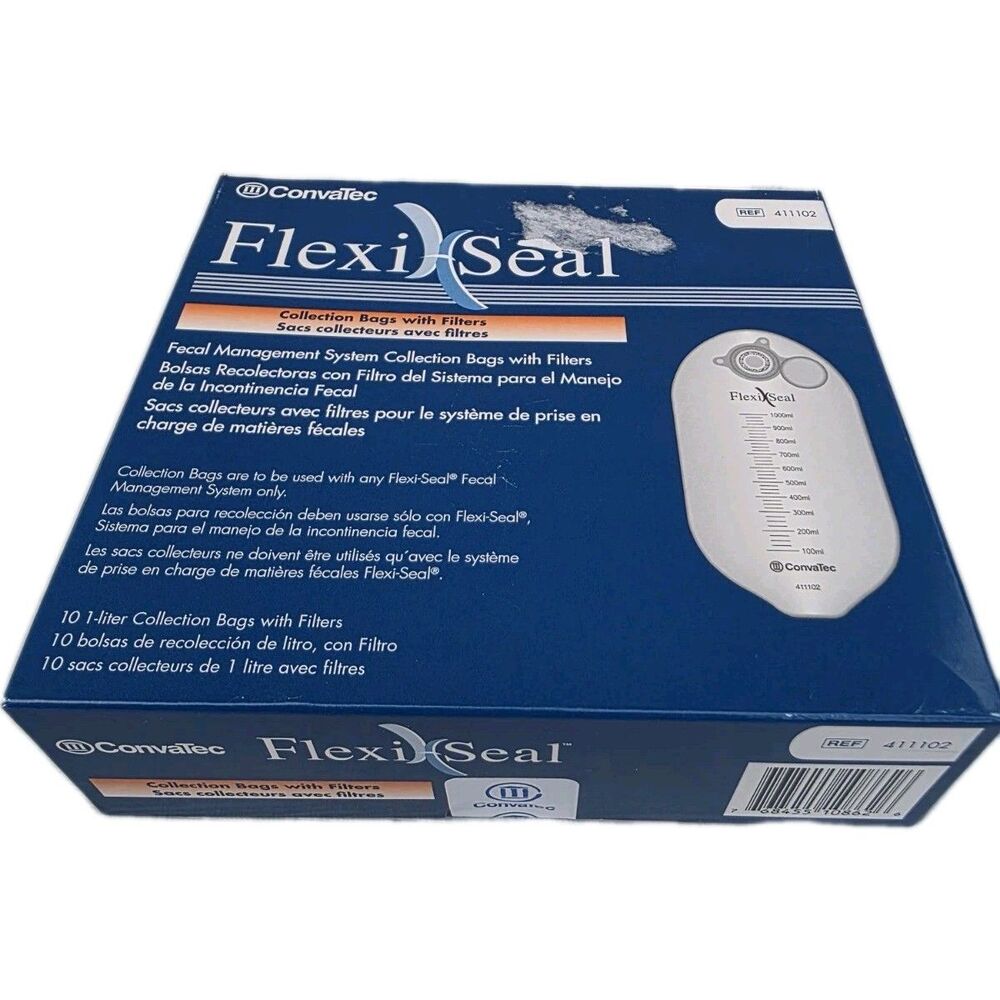 Flexi-Seal FMS Collection Bag with Charcoal Filter [Box of 10 ] 411102 Exp 2030